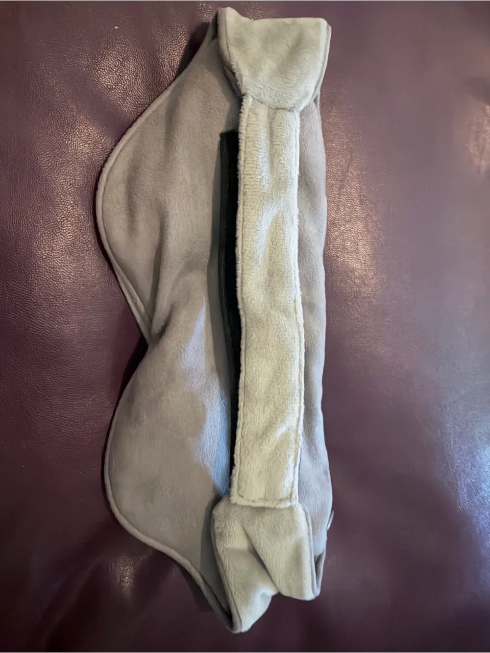 Gravity Gray Plush Weighted Eye Mask